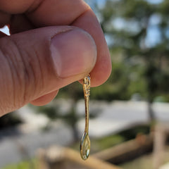 Colgante de cuchara de oro de 14 quilates o 18 quilates