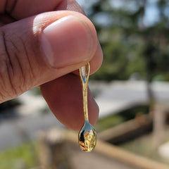 Colgante de cuchara de oro de 14 quilates o 18 quilates