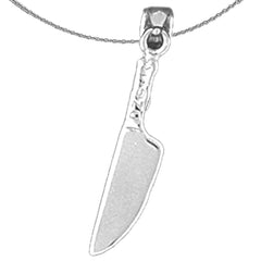 14K or 18K Gold Knife Pendant