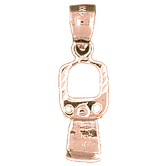 14K or 18K Gold 3D Can Opener Pendant