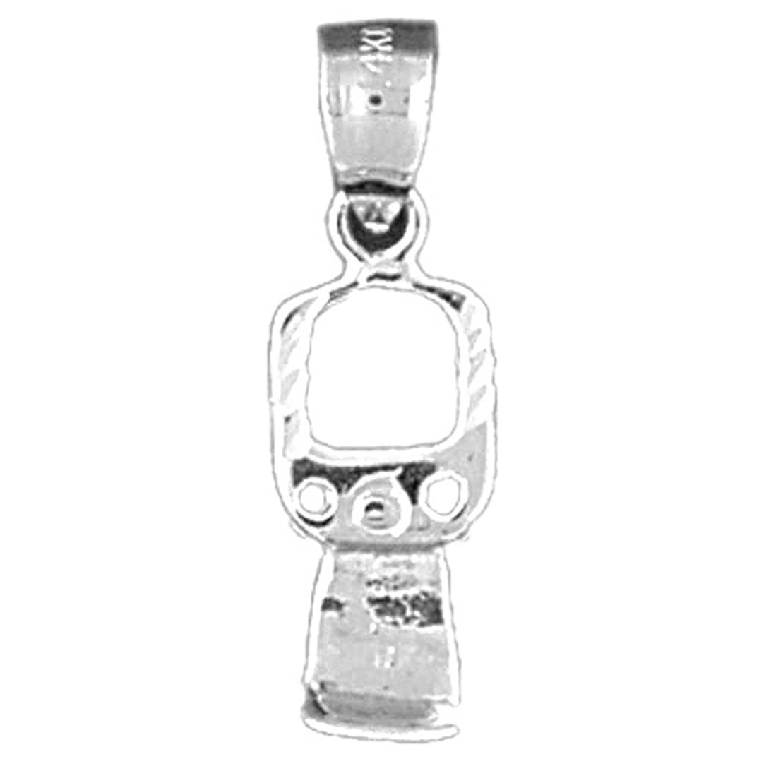 14K or 18K Gold 3D Can Opener Pendant