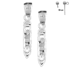 14K or 18K Gold 3D Can Opener Earrings