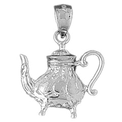 14K or 18K Gold Tea Pot Pendant