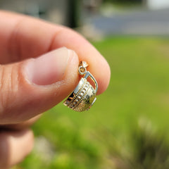 14K or 18K Gold Tea Cup Pendant