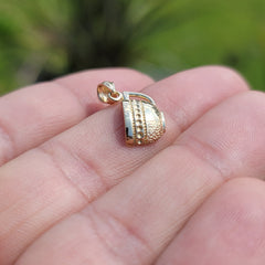 14K oder 18K Gold Teetasse Anhänger