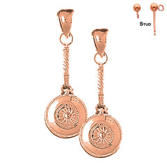 14K or 18K Gold 3D Waffle Maker Earrings