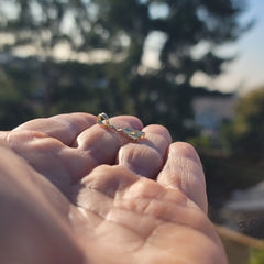 14K or 18K Gold Tent/Cabin Pendant