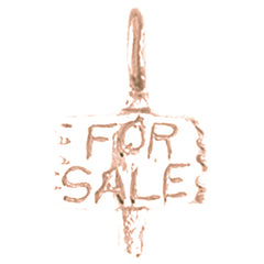 14K or 18K Gold For Sale Sign Pendant