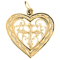 14K or 18K Gold Heart Pendant
