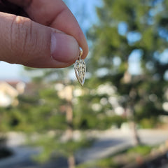 14K oder 18K Gold Herz mit Kreuz Anhänger