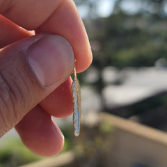 14K oder 18K Gold Feder Anhänger