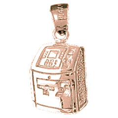 10K, 14K or 18K Gold ATM Machine Pendant