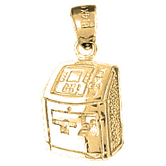 10K, 14K or 18K Gold ATM Machine Pendant