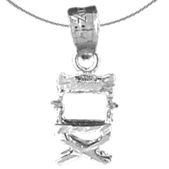 Regiestuhl-Anhänger aus 14 Karat oder 18 Karat Gold