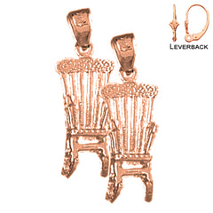 14K or 18K Gold Rocking Chair Earrings