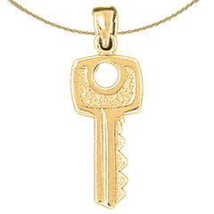 14K oder 18K Gold Schlüsselanhänger