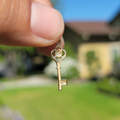 14K oder 18K Gold Schlüsselanhänger