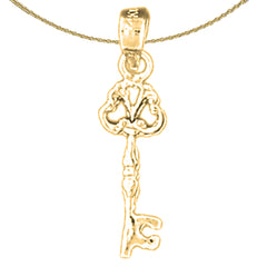 14K oder 18K Gold Schlüsselanhänger