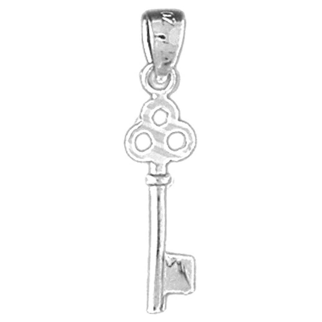 14K or 18K Gold Key Pendant