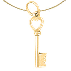 14K oder 18K Gold Schlüsselanhänger