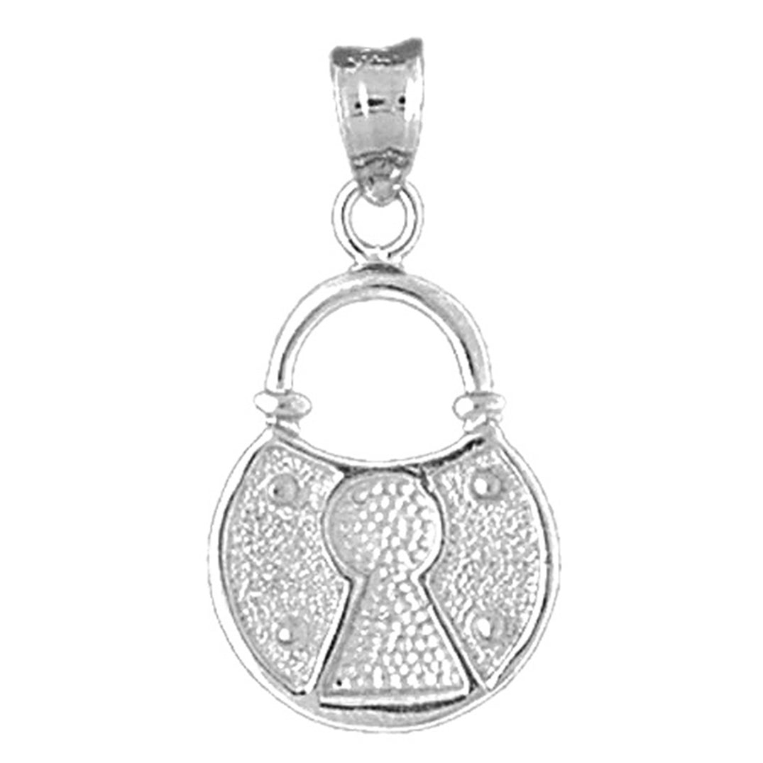 14K or 18K Gold Padlock, Lock Pendant