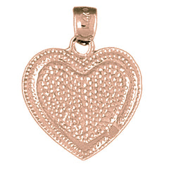 10K, 14K or 18K Gold Heart Pendant