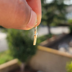 14K or 18K Gold Padlock, Lock Pendant