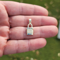 14K or 18K Gold Padlock, Lock Pendant