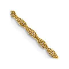 14K Yellow Gold 1.5mm Loose Rope Chain