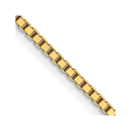 14K Yellow Gold 1.2mm Box Chain