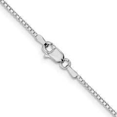 14K White Gold 1.2mm Box Chain