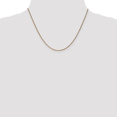 14K Yellow Gold 1.2mm Diamond-cut Spiga Chain