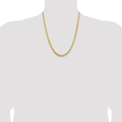 14 Karat Gelbgold, 5,5 mm, diamantgeschliffene Kordelkette