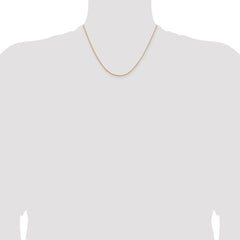 14K Yellow Gold 1.15mm Diamond-cut Open Franco Chain