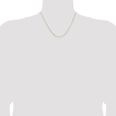 14K Yellow Gold 1.05mm Diamond-cut Rolo Chain