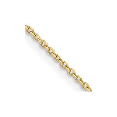 14K Yellow Gold 1.05mm Diamond-cut Rolo Chain