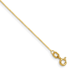 14K Yellow Gold 0.8mm Serpentina Chain