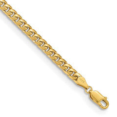 14K Yellow Gold 4.3mm Solid Miami Cuban Chain