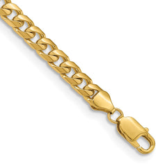 14K Yellow Gold 6.25mm Solid Miami Cuban Chain