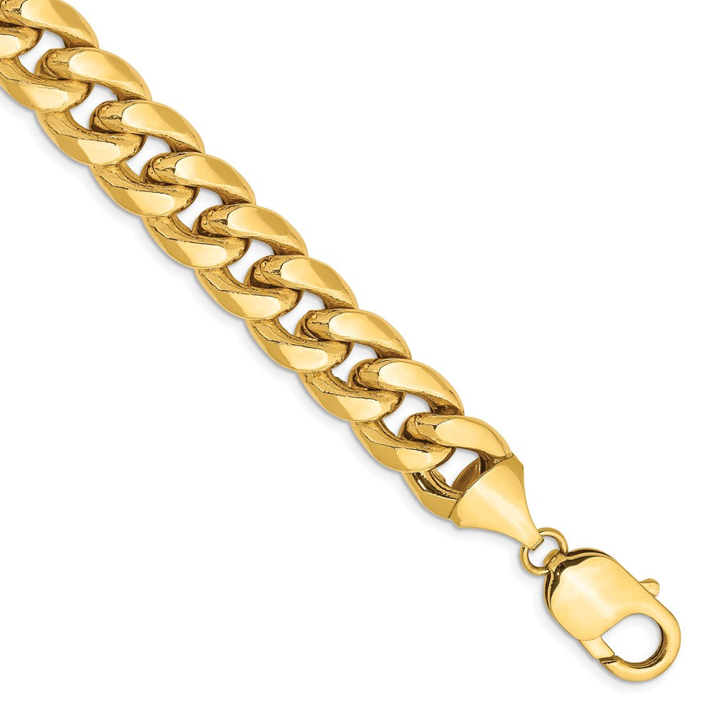 14K Yellow Gold 11mm Semi-Solid Miami Cuban Chain