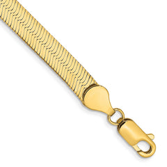 14K Yellow Gold 5.5mm Silky Herringbone Chain