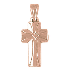 14K or 18K Gold Latin Cross Pendant