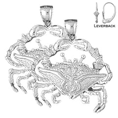 14K or 18K Gold Crab Earrings