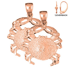 14K or 18K Gold Crab Earrings