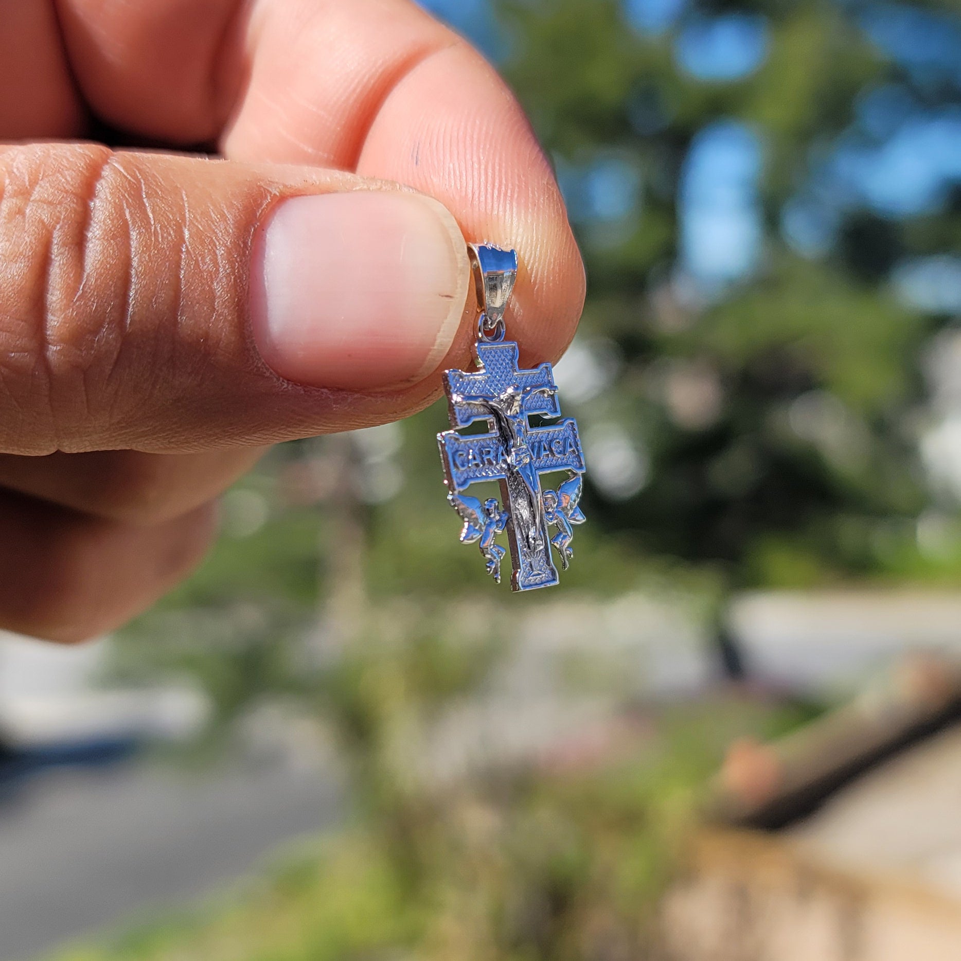 14K or 18K Gold Caravaca Crucifix Pendant