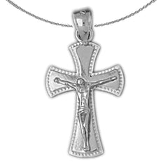 Colgante Crucifijo de Oro de 14K o 18K