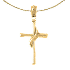 14K oder 18K Gold Methodistenkreuz Anhänger