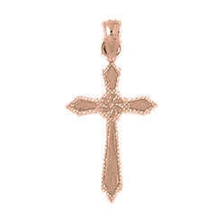 14K or 18K Gold Passion Cross Pendant