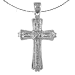 10K, 14K oder 18K Gold Seilkreuz Anhänger