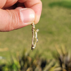 Colgante de cruz/crucifijo de marineros de oro de 10 quilates, 14 quilates o 18 quilates